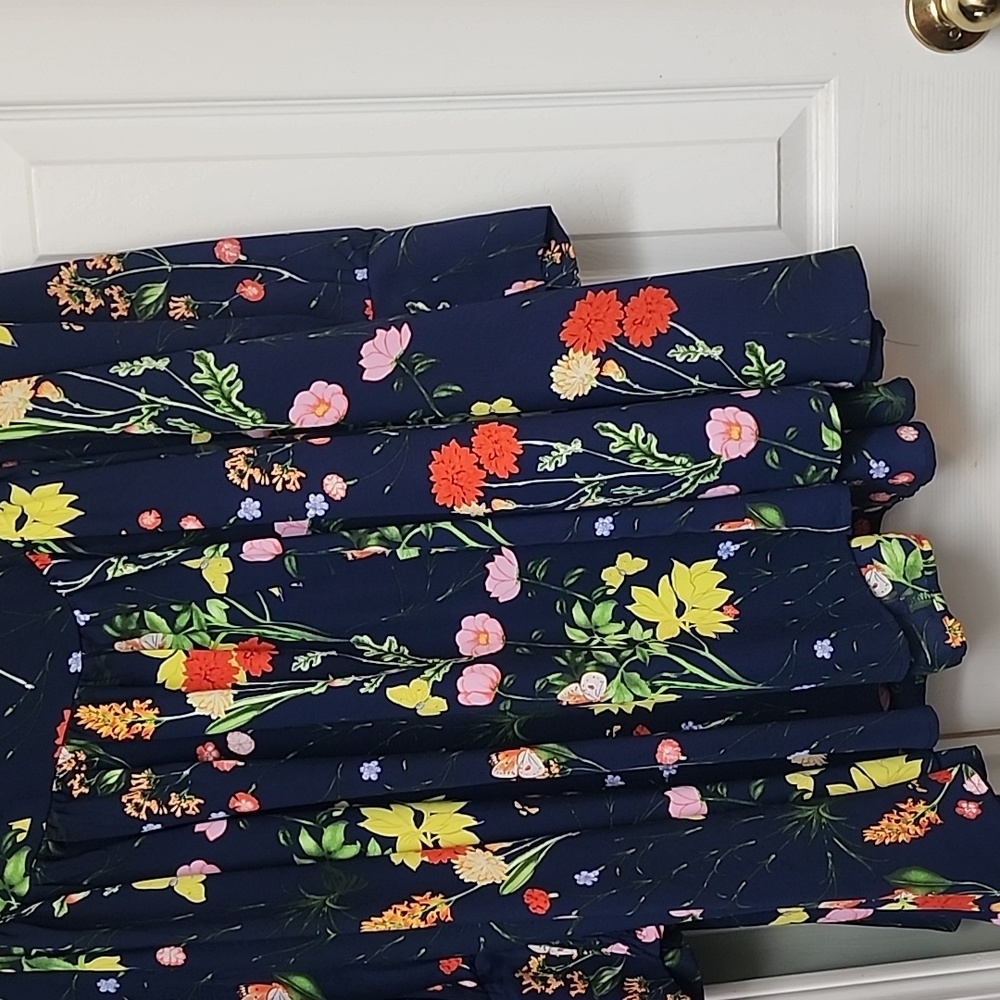 Pomander Place Navy Floral Mini Dress - Picture 2 of 5